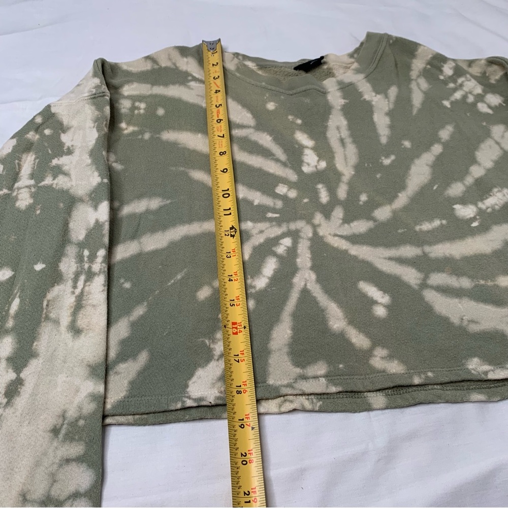 Blank Paige Cropped Tie Dye Sweatshirt Size M - Picture 7 of 7